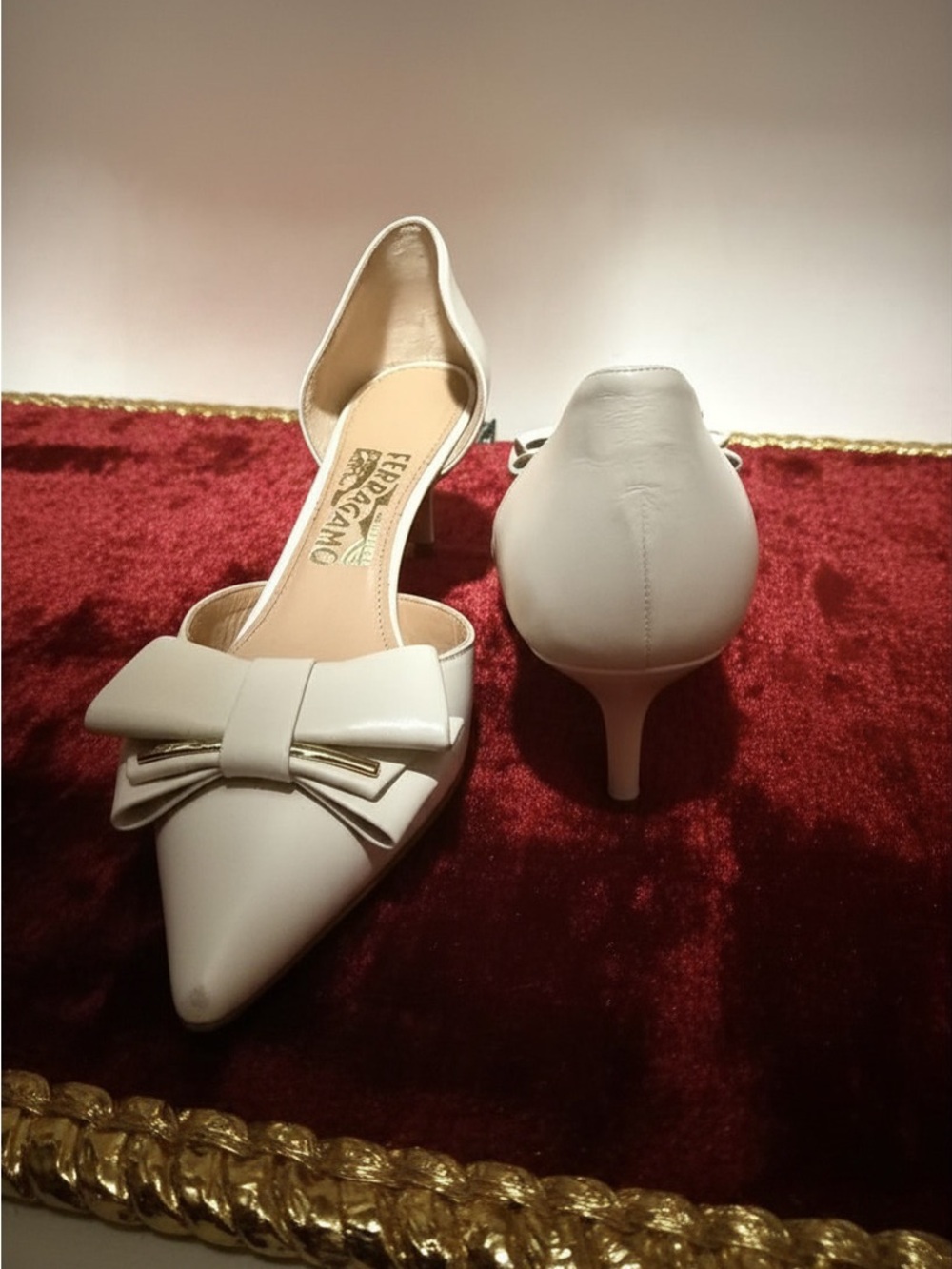 Salvatore Ferragamo Rietta heels -Butter calf - Picture 2 of 5